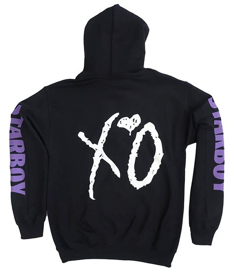 The Weeknd Starboy XO Hoodie, Concert Merch, Tour Clothing, (Purple Pr ...
