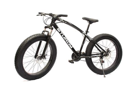 Buy Sturdy Fat Bike with 26X4 INCH Tires (BLACKK) - Fat Mountain Bike ...