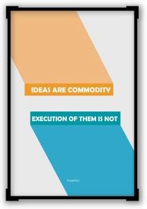 Ideas Are Commodity Motivational Quote A4 Paper Print - Quotes ...