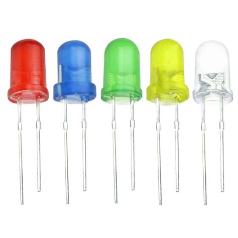 3mm Frosted LEDs - Red, Blue, Green, Yellow or White