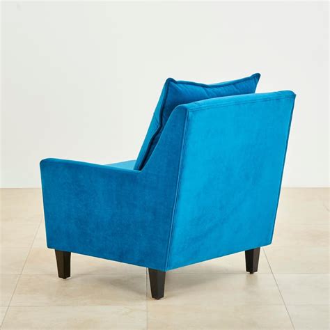 Buy Velvetica Fabric Accent Chair - Blue from Home Centre at just INR ...