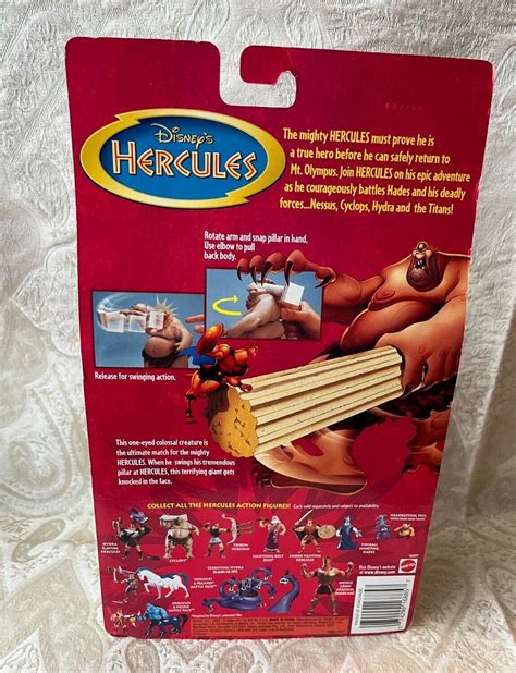 Vintage Disney's Hercules Cyclops Swing Attack Action Figure 1997 NRFB ...