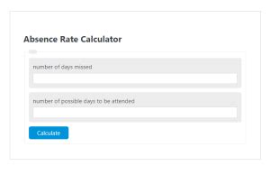 Image result for Absence Rate Formula