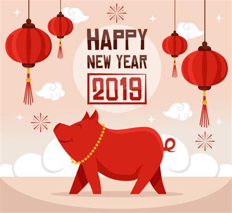 2019猪年海报_素材中国sccnn.com