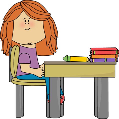 Student At Desk Clipart - ClipArt Best