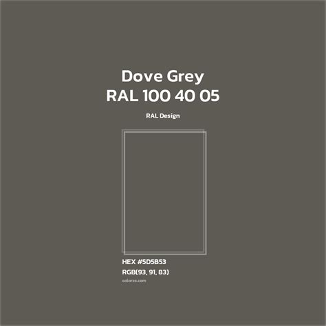 About RAL 100 40 05 - Dove Grey Color - Color codes | matching colors ...