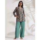 Pink Printed Cotton Co-ord Set - Set of 2