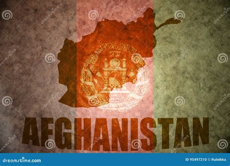 Afghanistan vintage map stock photo. Image of country - 95497210