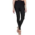 TRASA Women Mid Rise Slim Fit Nylon Shining Lycra Churidar Leggings ...