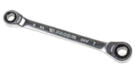 64.6X7 Facom | Facom 64 Series Ratchet Ring Spanner, 6mm, Metric ...