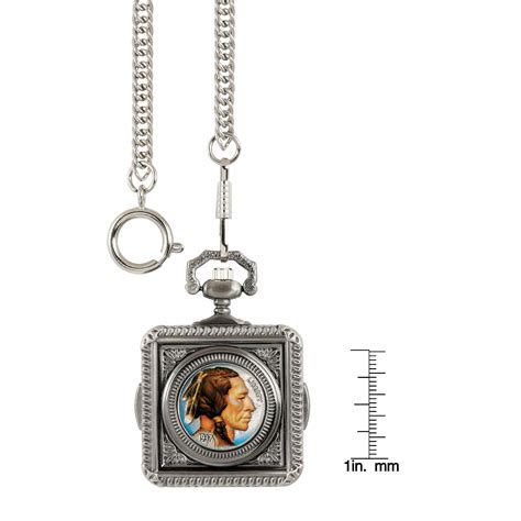 Buy UPM Global 2001 Colorized Buffalo Nickel Coin Pocket Watch Online ...