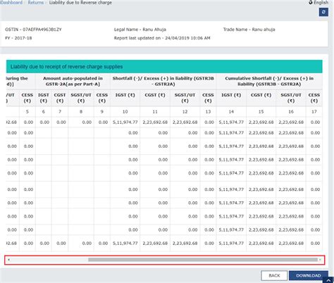 How to compare GST Liability Declared and ITC Claimed