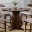 Image result for Wooden Round Counter Height Dining Table