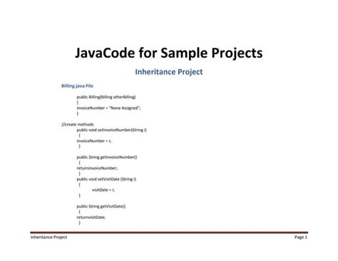 Image result for Inheritance Java Sample Code
