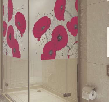 Shower Screen Stickers, decorative shower decals - TenStickers