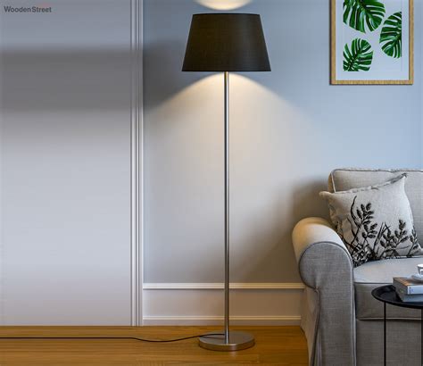 Buy Modern Silver Sleek Floor Lamp (Black) Online in India at Best ...