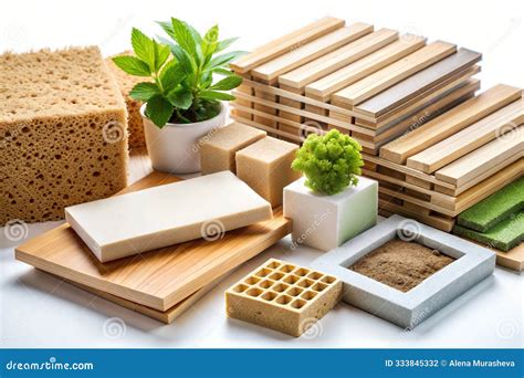 Wooden Samples Of Different Types Of Material. Stock Photography ...
