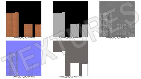 Square Brick Chimney Corner Base 3D | 3D Molier International