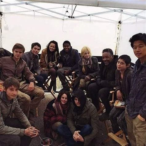 Image result for Maze Runner Cast Dancing Off Set