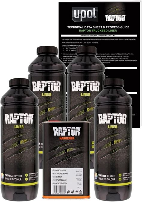 Buy RAPTOR U-POL Custom Tintable Urethane Spray-On Truck Bed Liner Kit ...