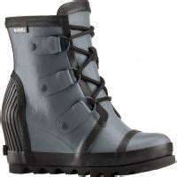 Sorel Joan Rain Wedge Felt Rubber Boot - — Womens Shoe Size: 9 US ...