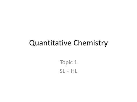 Image result for Quantitative Chemistry Experiments