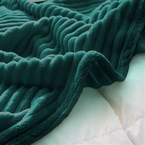 SOGA Dark Green Throw Blanket Warm on Storenvy