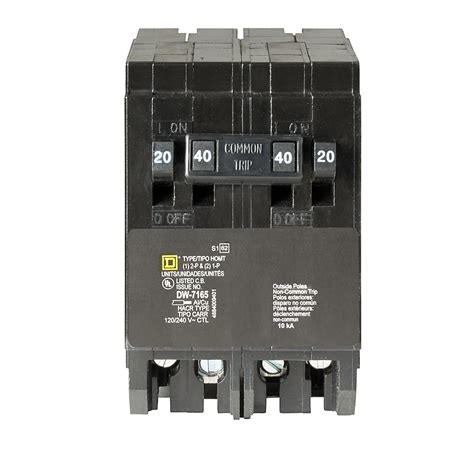 Square D Homeline 20-amp/40-amp 4-Pole Quad Circuit Breaker ...