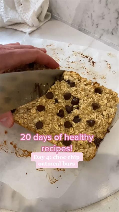 Healthy chocolate chip oatmeal bar – Artofit