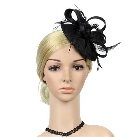Buy JYS Apparel Fascinator Feather Fascinators For Women Pillbox Hat ...