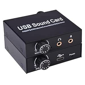 External Sound Card, Tendak USB Audio Adapter with Volume Output and ...