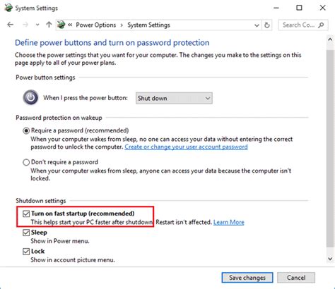 Image result for Windows Fast Startup Setting