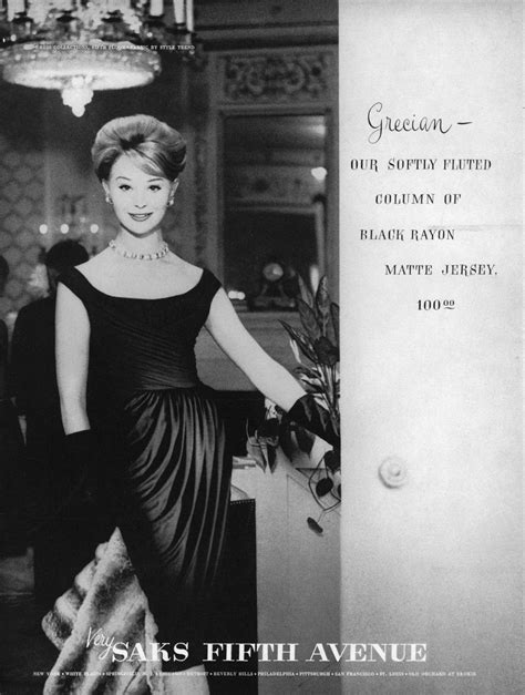 Saks Fifth Avenue Collection Automne / Hiver 1959-60 | Fifth avenue ...