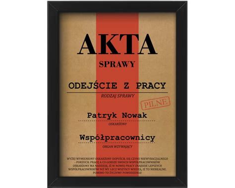 Plakaty na pożegnanie z pracy