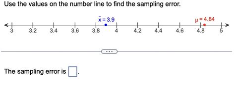 Image result for Sampling Error Number Line