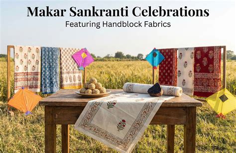 Makar Sankranti in 2026 Perfect Choice Hand Block Print Fabric – Dmaasa