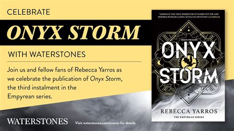 Onyx Storm Launch, Waterstones Falkirk, 21 January 2025 | AllEvents