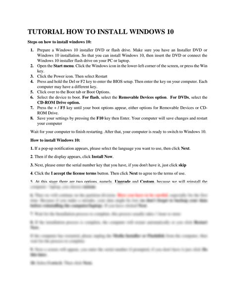 Image result for Install Windows 10 Steps