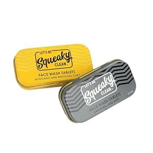 Buy Squeaky Clean Mini Soaps for Face Wash - 30 Round Tablets each Tin ...