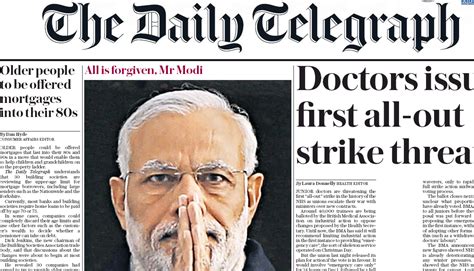 ‘All is forgiven, Mr. Modi’: Here’s how the British press covered ...