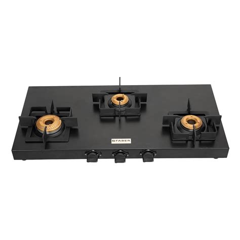 Faber Roma 3 Burner Gas Stove | 2.0.mm MS Frame Body with Diamond ...