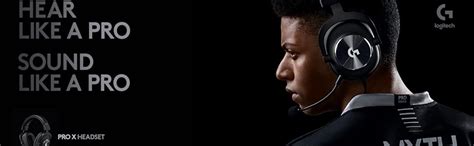 Logitech G Pro X Gaming Wired Over Ear Headphones with Mic Blue Voice ...