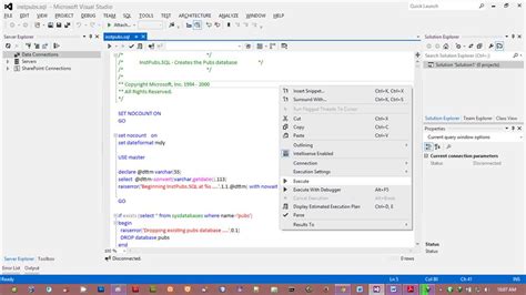 Image result for SQL Query Visual Studio