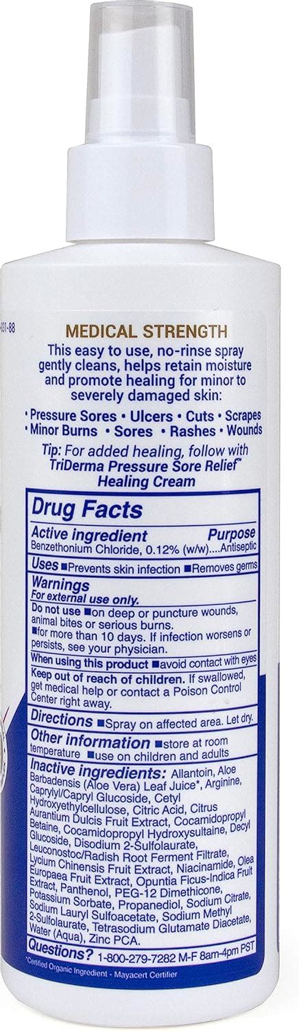 TriDerma Gentle Cleansing Spray for Pressure Sores & Wounds - India | Ubuy