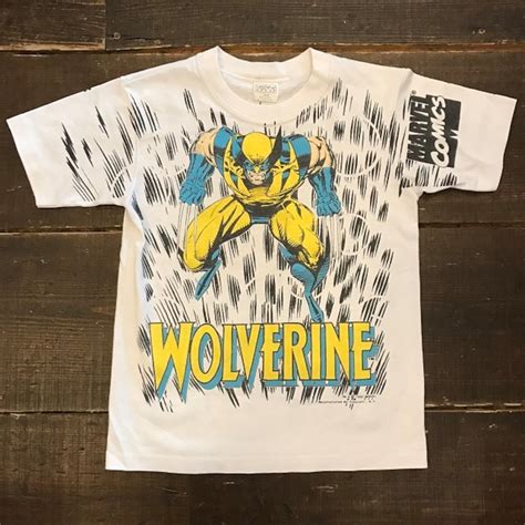 USED USA製 90sX-MEN WOLVERINE Tシャツ 10/12Y 10/12歳 | Churchill kids wear