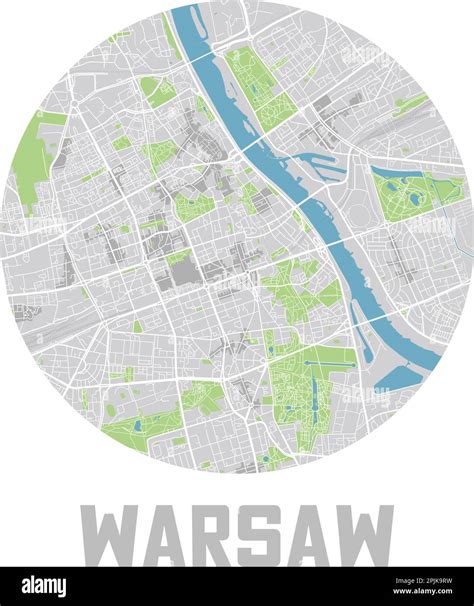 Minimalistic Warsaw city map icon Stock Vector Image & Art - Alamy