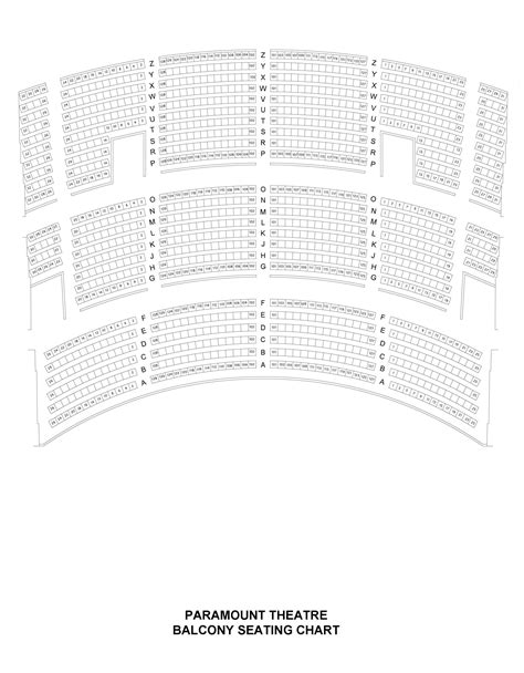 Seating Charts | Paramount Theatre