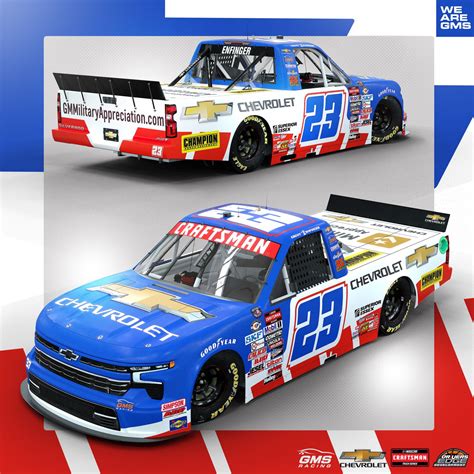 GMS Racing and Grant Enfinger Partner with Chevrolet to Promote Their Military Appreciation ...