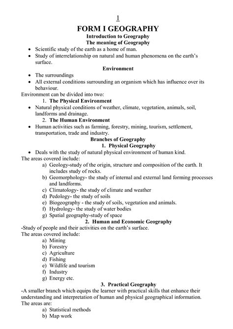 Form Three Geography Notes 的图像结果