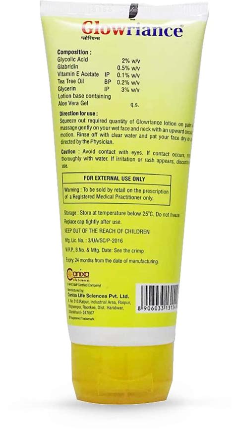 Buy GLOWRIANCE FACE WASH TUBE OF 100 ML Online & Get Upto 60% OFF at ...
